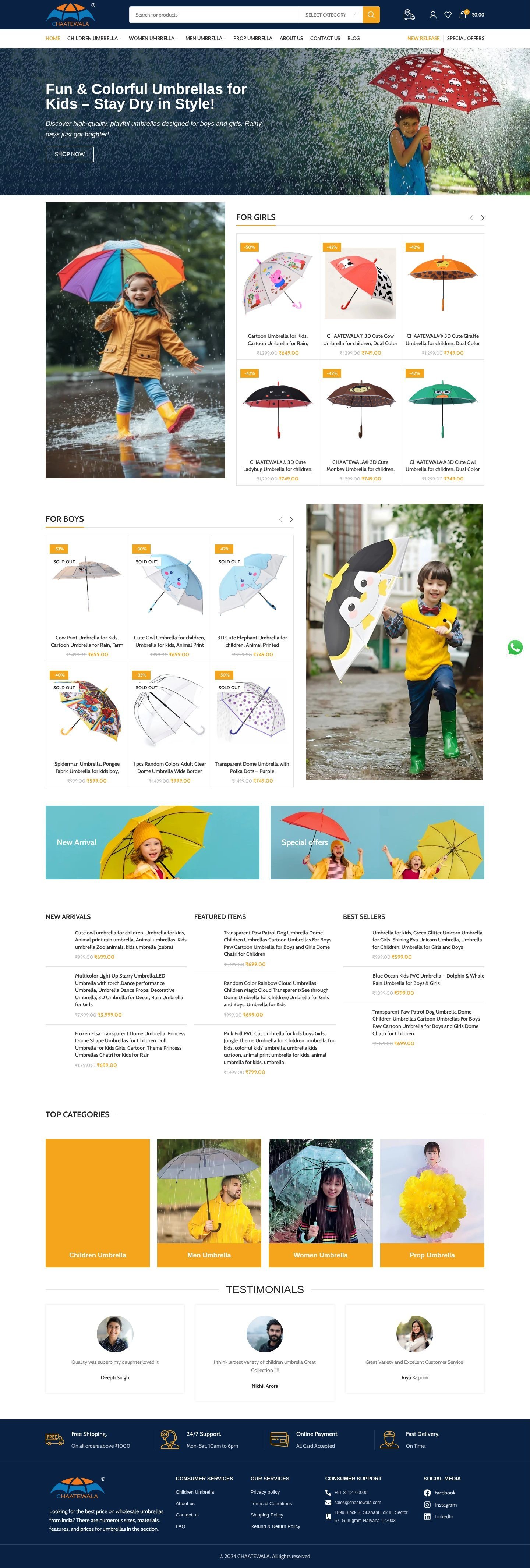 Chaatewala full live website preview, designed by Webgram IT Solution